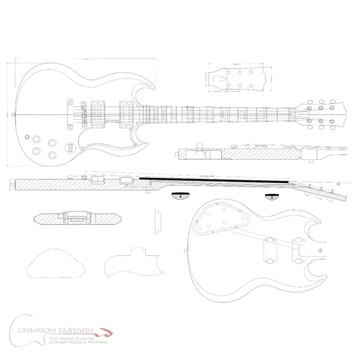 Guitar Plans – SG-Type – PRE ORDER