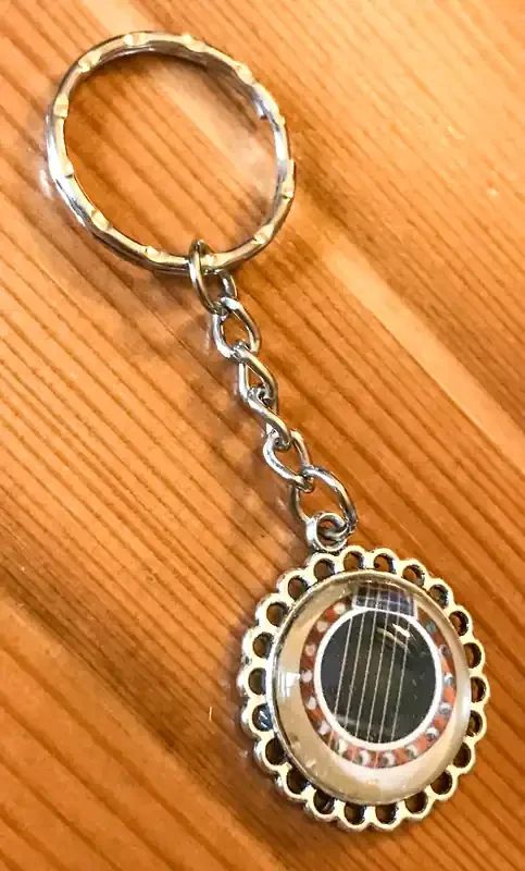 Guitar Sound hole Keyring