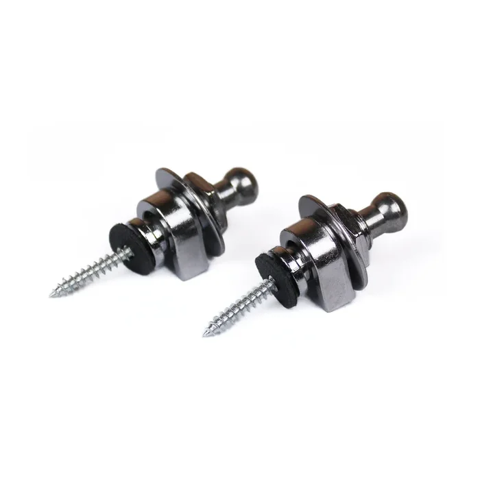 Guitar Strap Locks in Chrome