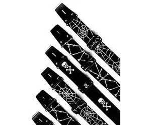 Guitar Strap-Woven T.Gould Skull&Xbone 50mm