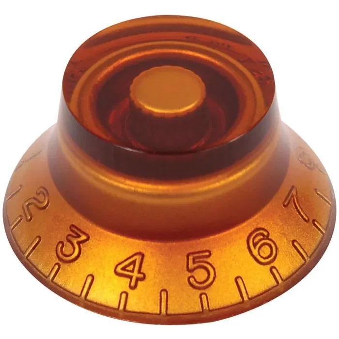 Guitar Tech Bell Knobs GT654 Amber Pkt of 2.