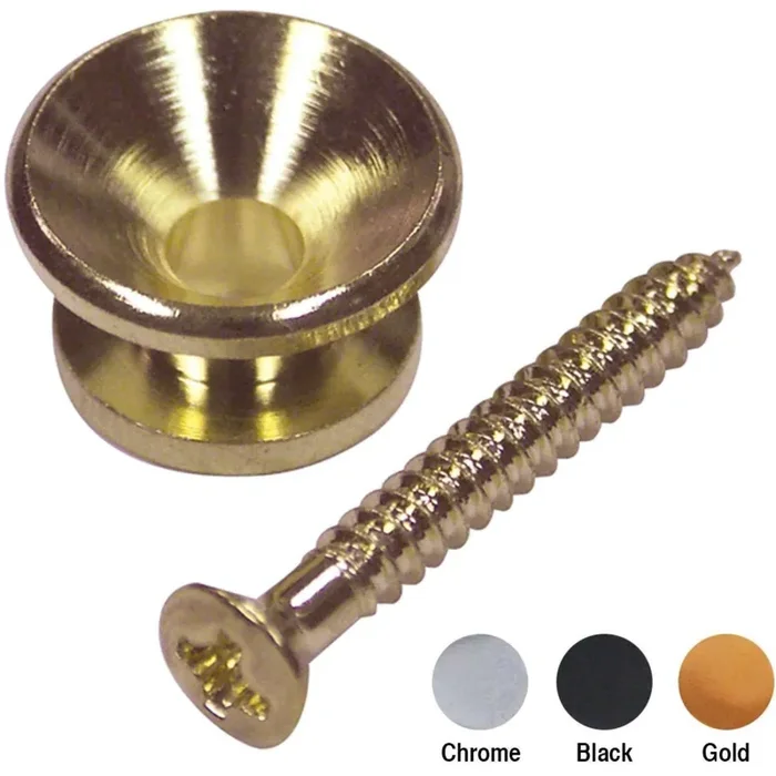 Guitar Tech End Pins with Screw GT573 Gold