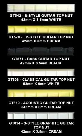 Guitar Tech Guitar Top Nuts