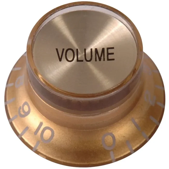 Guitar Tech Reflector Knobs GT655 Gold. 1 Vol/1 Tone