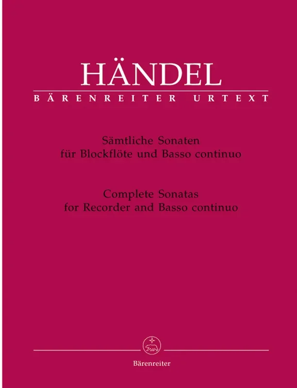Handel Complete Sonatas for Recorder and Basso Continuo