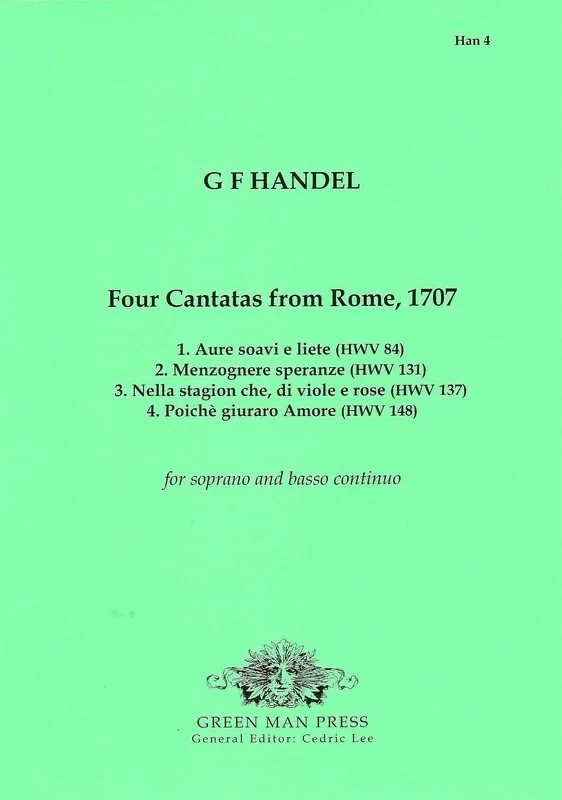 Handel Four Cantatas from Rome (1707)
