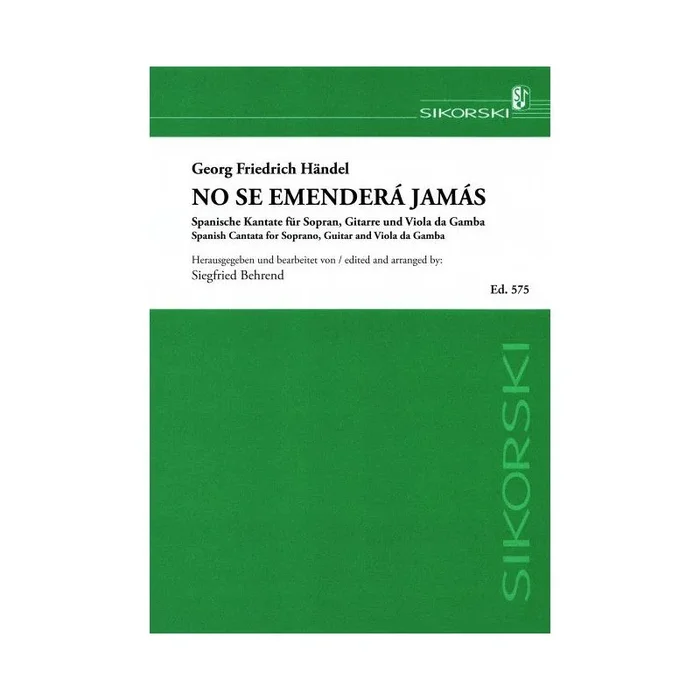 Handel, George Frideric – No se emenderá jamás