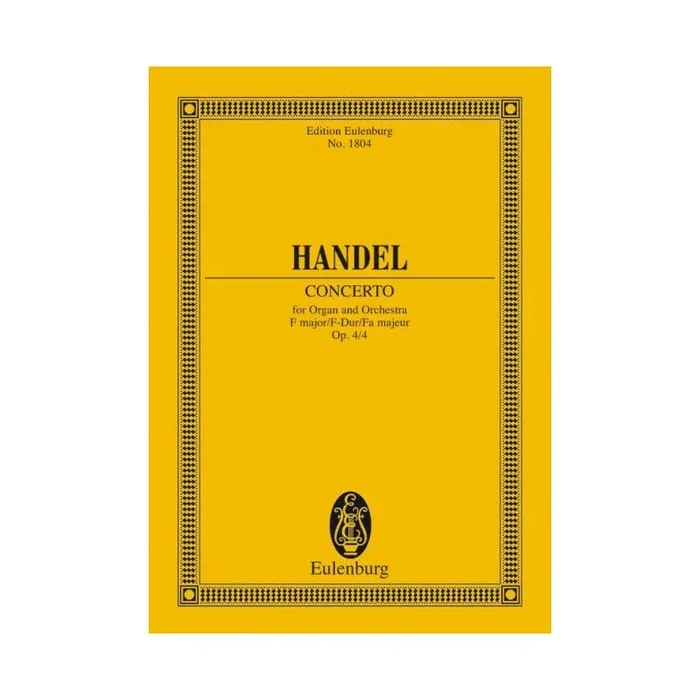 Handel, George Frideric – Organ concerto No. 4 F major op. 4/4 HWV 292
