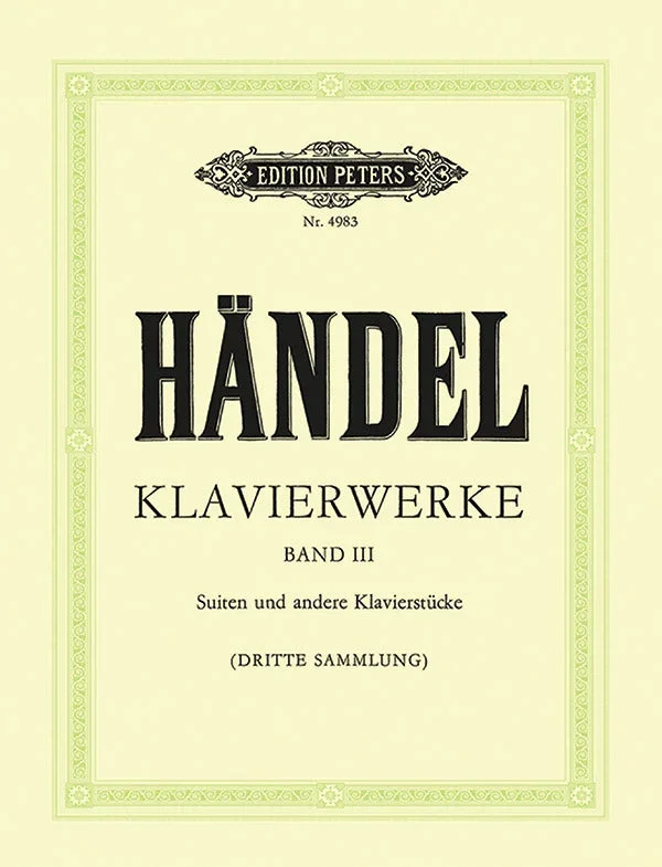 Handel: Keyboard Works Volume 3
