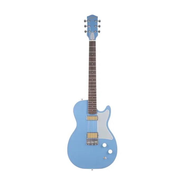 Harmony Standard Series Jupiter Thinline Electric Guitar w/Case, Sky Blue