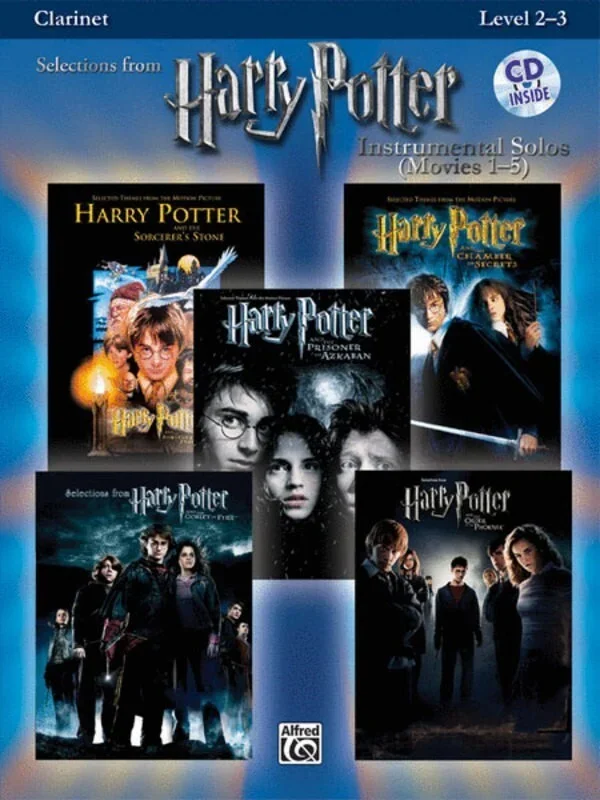 Harry Potter Instr Solos Movies 1-5 Book/CD Clar