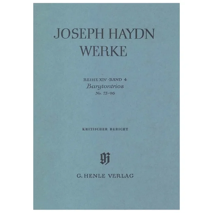 Haydn, Franz Joseph – Barytone Trios No. 73 – 96