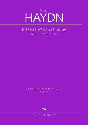 Haydn : Insanae Et Vanae Curae Vocal Score (Carus)