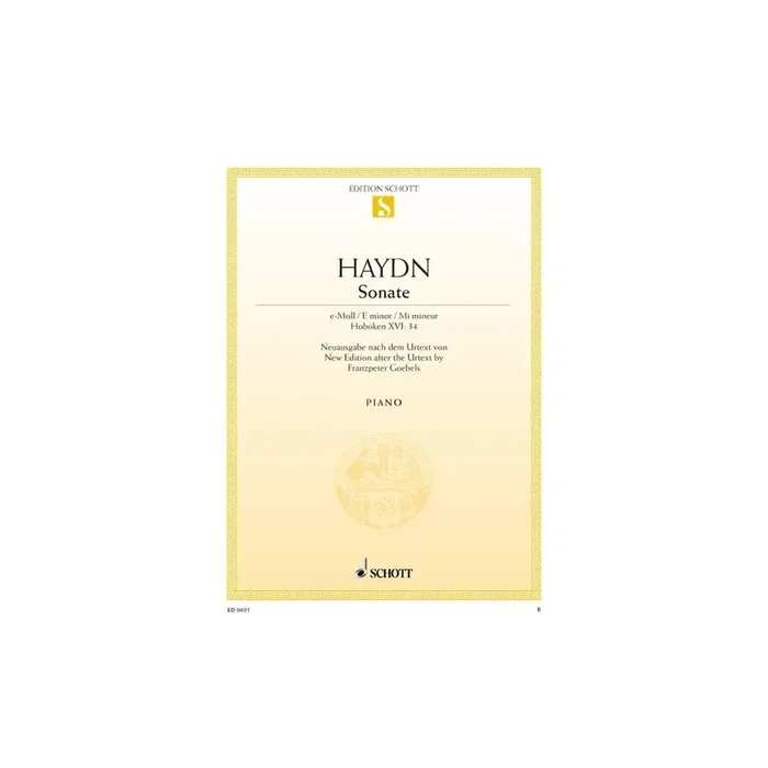 Haydn, Joseph – Sonata E minor Hob. XVI:34