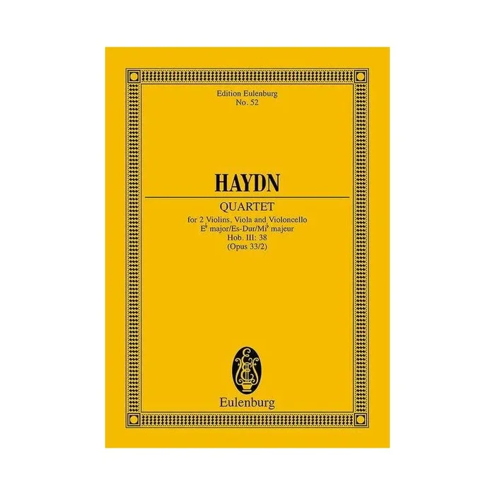 Haydn, Joseph – String Quartet Eb major op. 33/2 Hob. III: 38