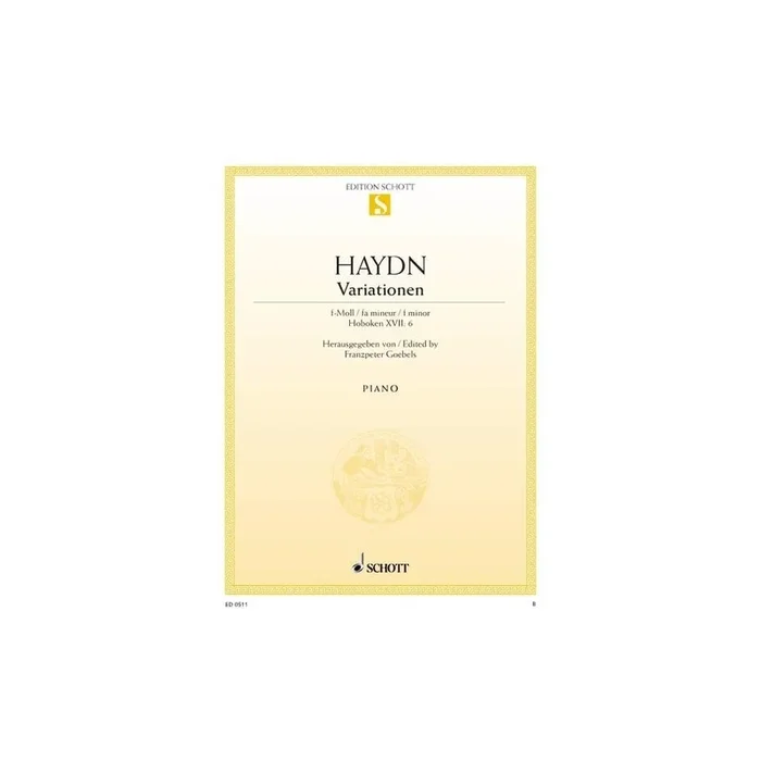 Haydn, Joseph – Variations F minor Hob. XVII:6