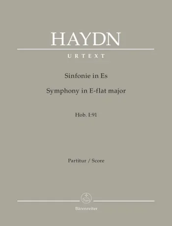Haydn : Symphony No. 91 in E-flat (Hob I:91) (Urtext). : Large Score Paperback: (Barenreiter)