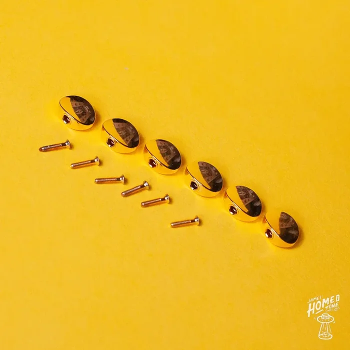 Hipshot 6B1BBB-G Big butter bean tuning machine button set of 6 – Gold