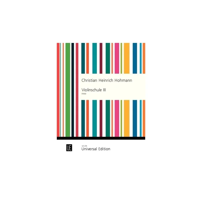 Hohmann, Christian Heinrich – Violin School Vol. 3