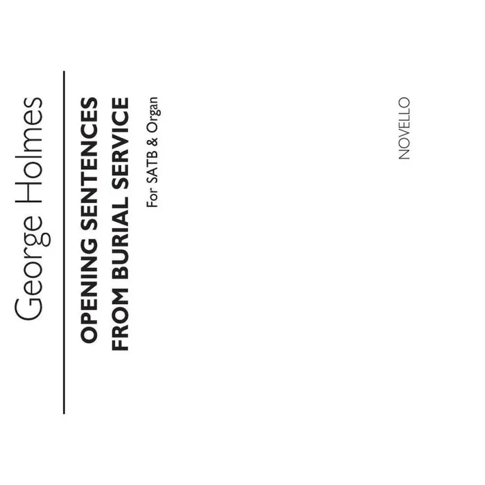 Holmes, George – Opening Sentences From The Burial Service
