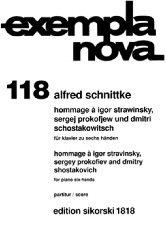 Hommage A Stravinsky Prokofieff and Shostakovich (Softcover Book)