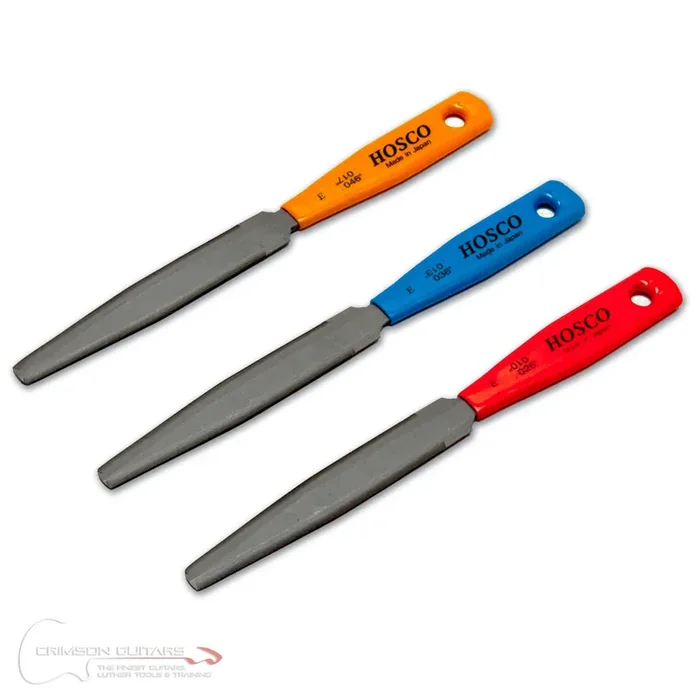 Hosco Double Edge Nut Slotting Files For Electric Guitars (3 Pack)