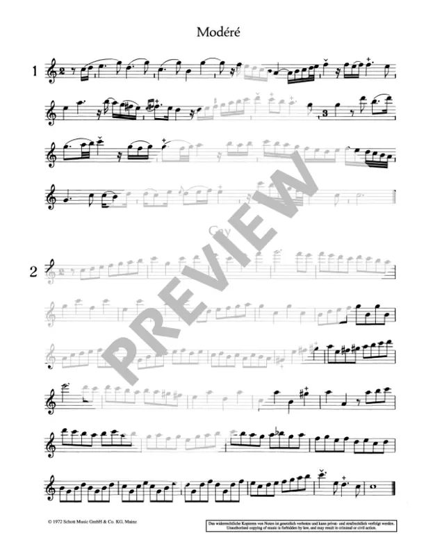 Hotteterre 48 Preludes for Treble Recorder