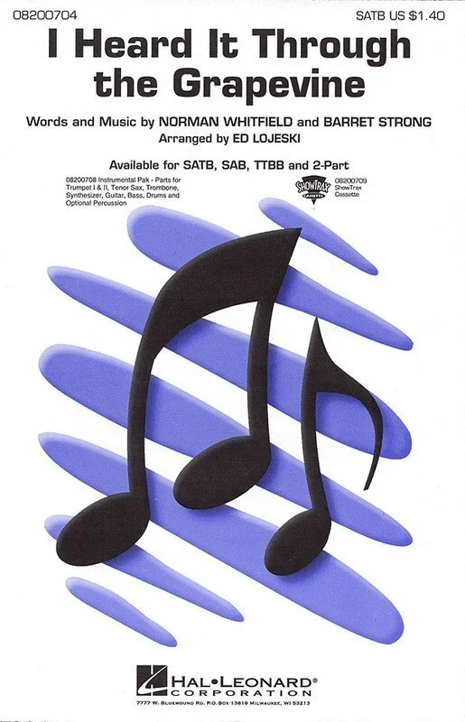 I Heard It Through The Grapevine 2 Pt (Octavo)