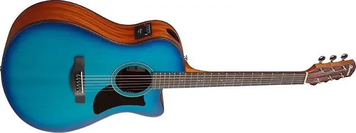 Ibanez AAM50CE-SBO Solid Top Advanced Auditorium Electro Acoustic Guitar – Sapphire Blue Burst