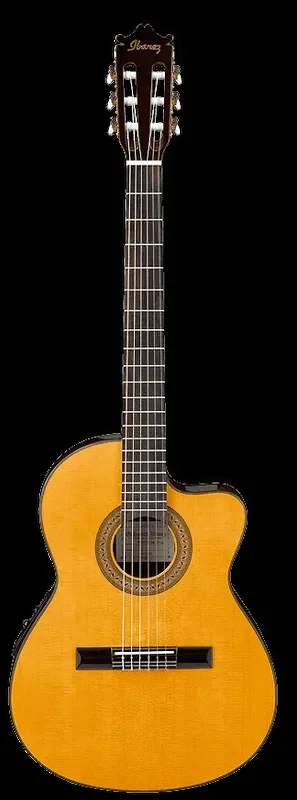 Ibanez GA5TCE-AM Thin Necked / Slim Body Electro Acoustic Classical Guitar – Amber High Gloss