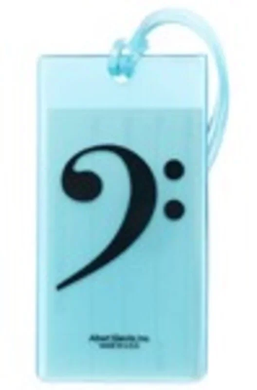 ID Tag Soft Rubber Bass Clef