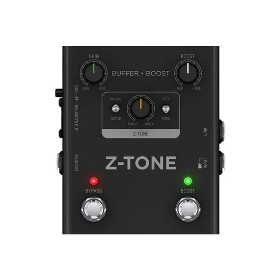 IK Multimedia Z-Tone Buffer Boost Preamp/DI Pedal w/ Advanced Tone Shaping