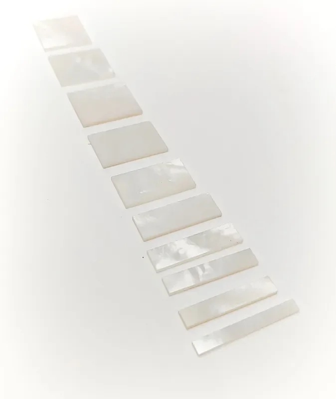 Inlay Set – Blocks – Mother of Pearl, Imitation or Abalone – Set of 10