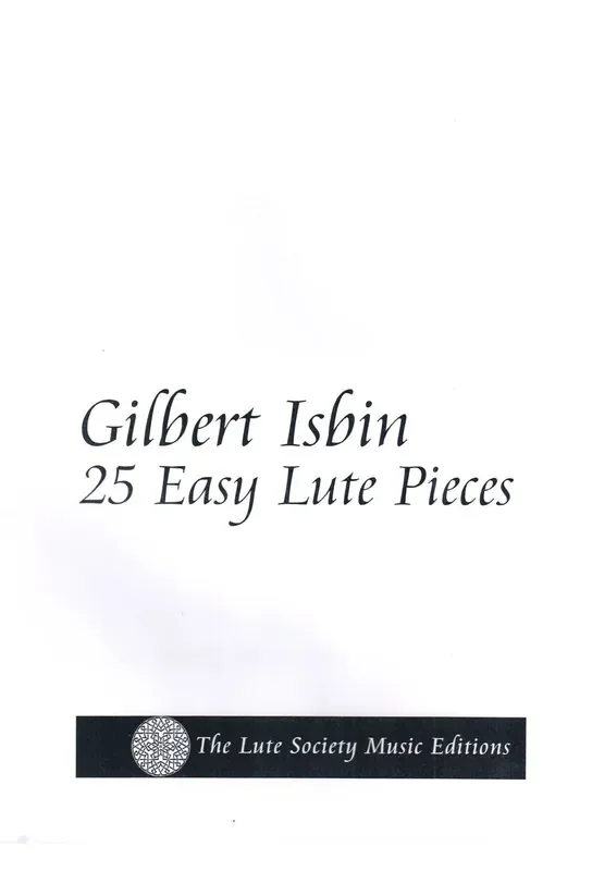 Isbin 25 Easy Lute Pieces