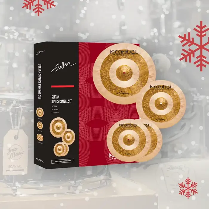 Istanbul Agop Sultan Cymbal Set 14″ Hi-Hats, 16″ Crash, 20″ Ride