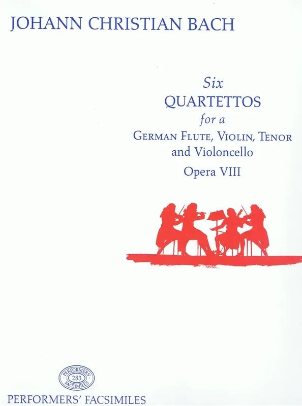 J. C. Bach 6 Quartets for a German Flute, Violin, Tenor and Violoncello