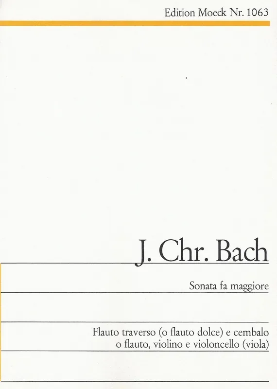 J.C. Bach Sonata in F Major for Flute and Harpsichord