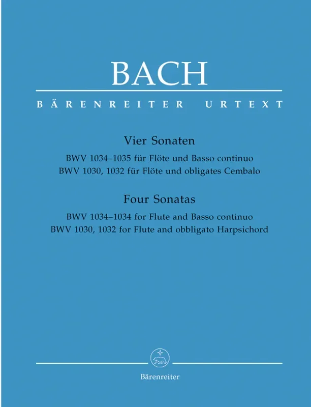 J. S. Bach Four Sonatas for Flute and Harpsichord