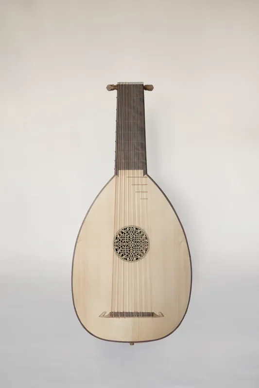 J. Wood Signature 8 Course Renaissance Lute after Hieber