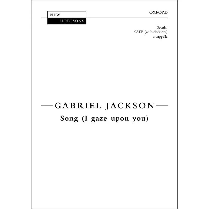 Jackson, Gabriel – Song (I gaze upon you)