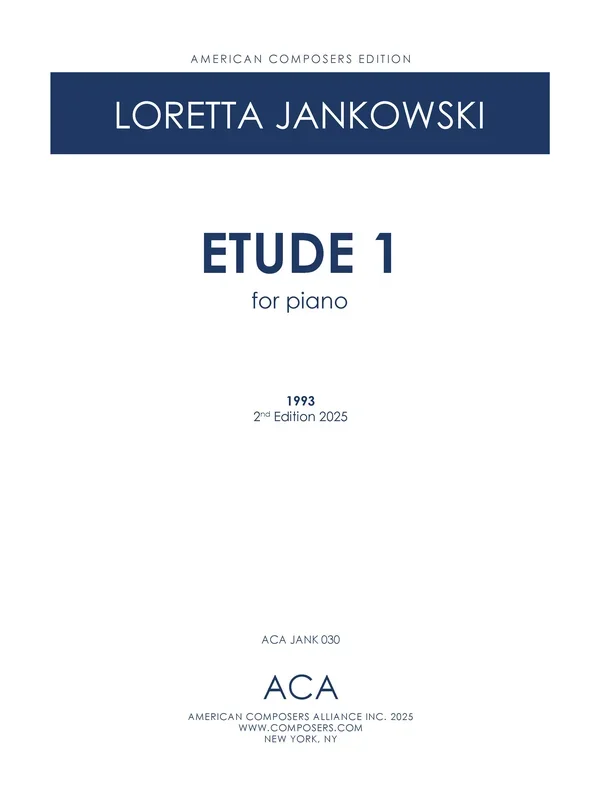 Jankowski: Piano Etude No. 1
