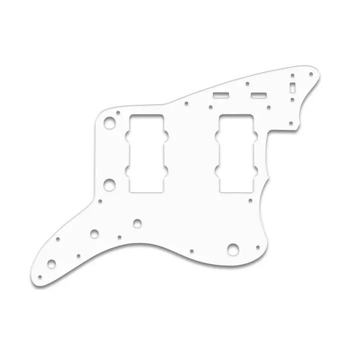 Jazzmaster – Thin Shiny White .060″ / 1.52mm Thickness, No Bevelled Edge