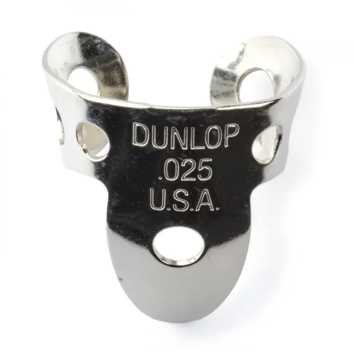 Jim Dunlop 4 x Metal Nickel .025 Finger Pick and 1 x Thumb Pick