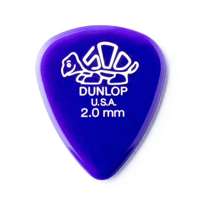Jim Dunlop 41 Delrin 500 Pick, 2.00mm, 12-Pack