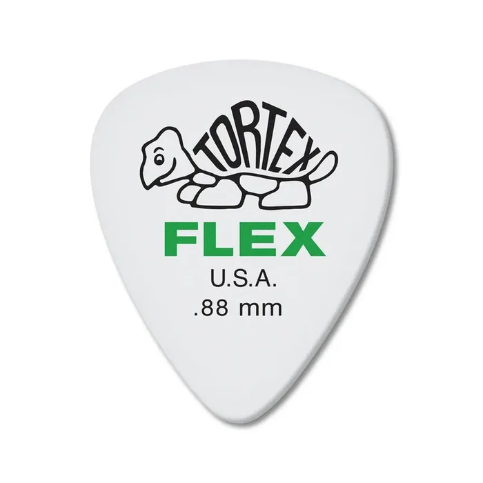 Jim Dunlop 428 Tortex Flex Standard Pick, .88mm, 12-Pack