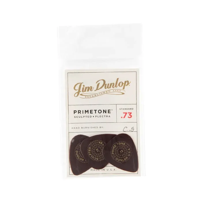 Jim Dunlop 511 Primetone Standard Smooth Pick, .73mm, 3-Pack