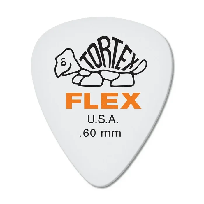 Jim Dunlop .60mm Tortex Flex Standard Guitar Pick (Single)