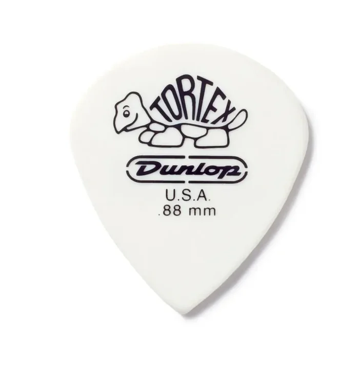 Jim Dunlop .88mm Tortex Jazz White Guitar Pick – Extra Heavy (Single)