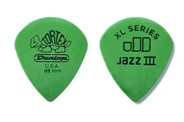 Jim Dunlop .88mm Tortex Jazz XL Guitar Pick – Extra Heavy (Single)