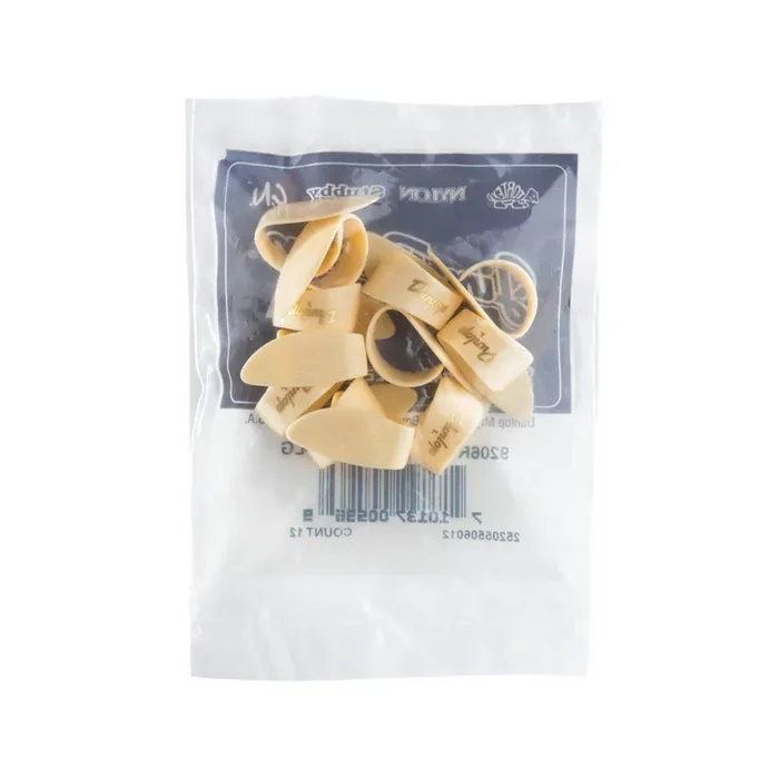 Jim Dunlop 9206 Dunlop Heavies Ivoroid Thumbpicks, Large, 12-Pack